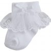 Pex Bow Lace Socks White