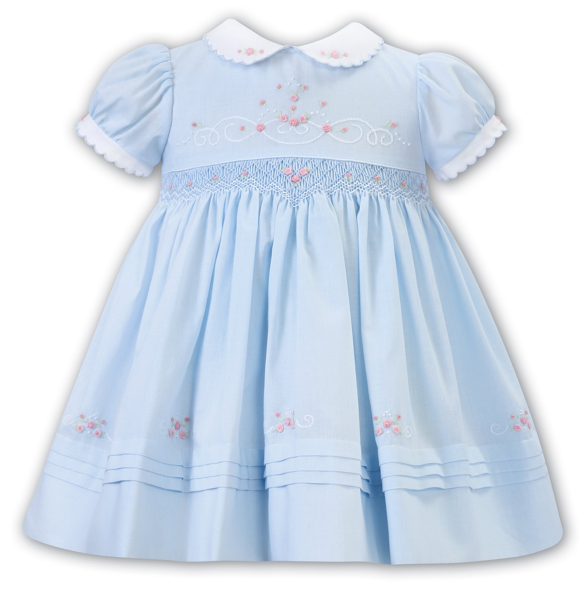 Light blue 2024 smocked dress