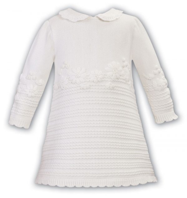 Ivory Knitted Dress by Sarah Louise