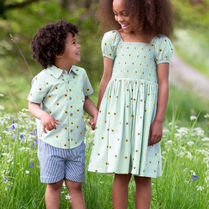 Sunflower Dot Shirred Dress by Kite