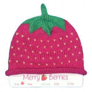 merry berries raspberry hat