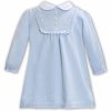 Girls Blue Cotton Knit Dress by Sarah Louise