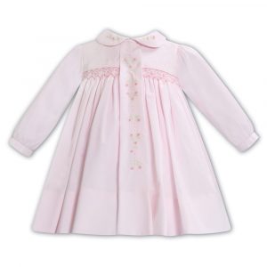 Girls Pink Long Sleeve Dress by Sarah Louise