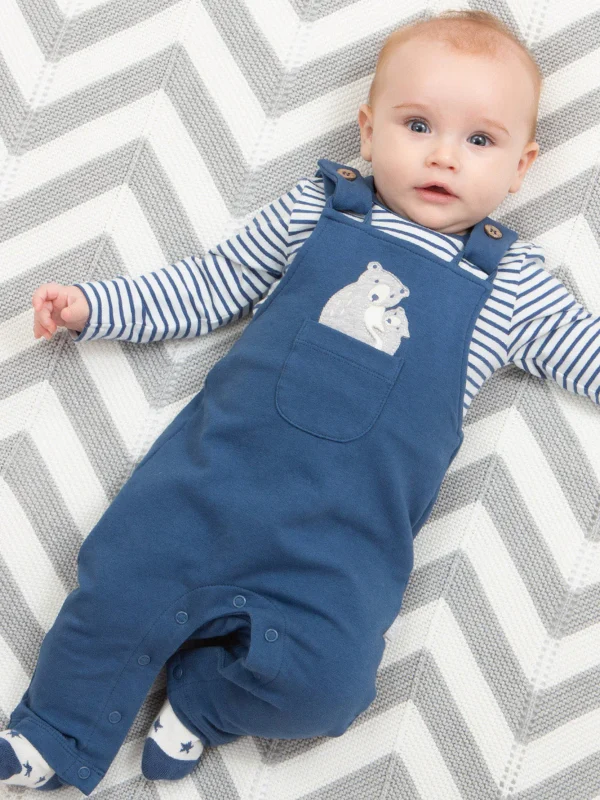 snuggle bear dungarees by Kite