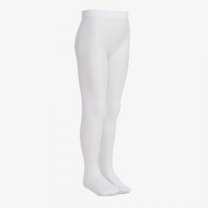 White Microfibre Opaque tights by Country Kids