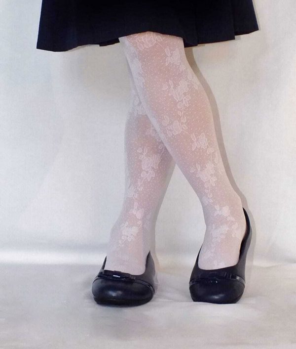 Spring flower lace tights by Country Kids