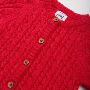 my first cardi red by Kite