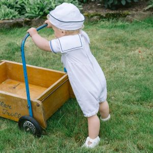 Jaden sailor romper and Hat by Emile et Rose