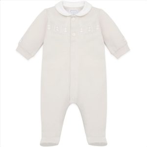 Jesse Stone Unisex Front Opening Babygrow and Hat by Emile et Rose