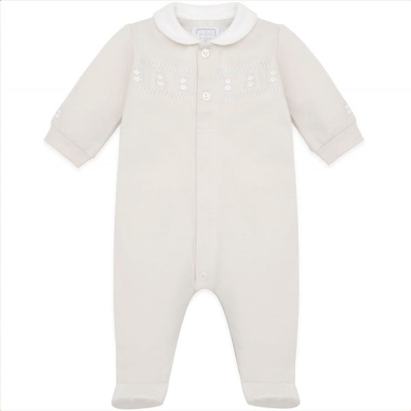 Jesse Stone Unisex Front Opening Babygrow and Hat by Emile et Rose