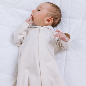 Jesse Stone Unisex Front Opening Babygrow and Hat by Emile et Rose